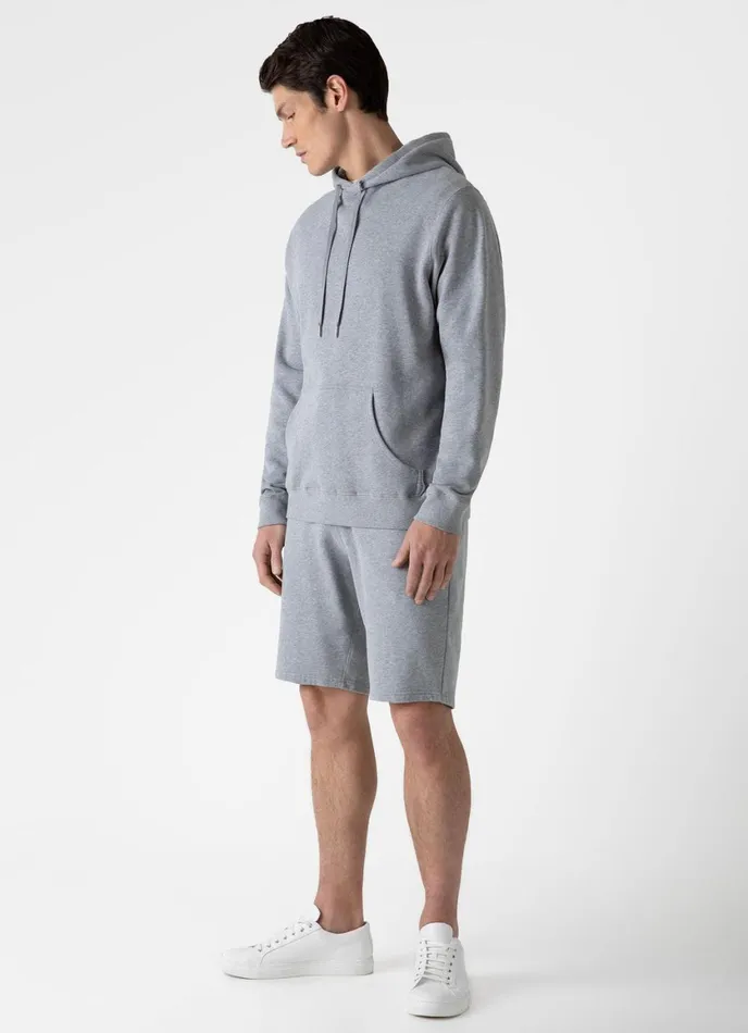 Loopback Hoody Grey Melange Men SUNSPEL Sweatshirts and Sweatpants