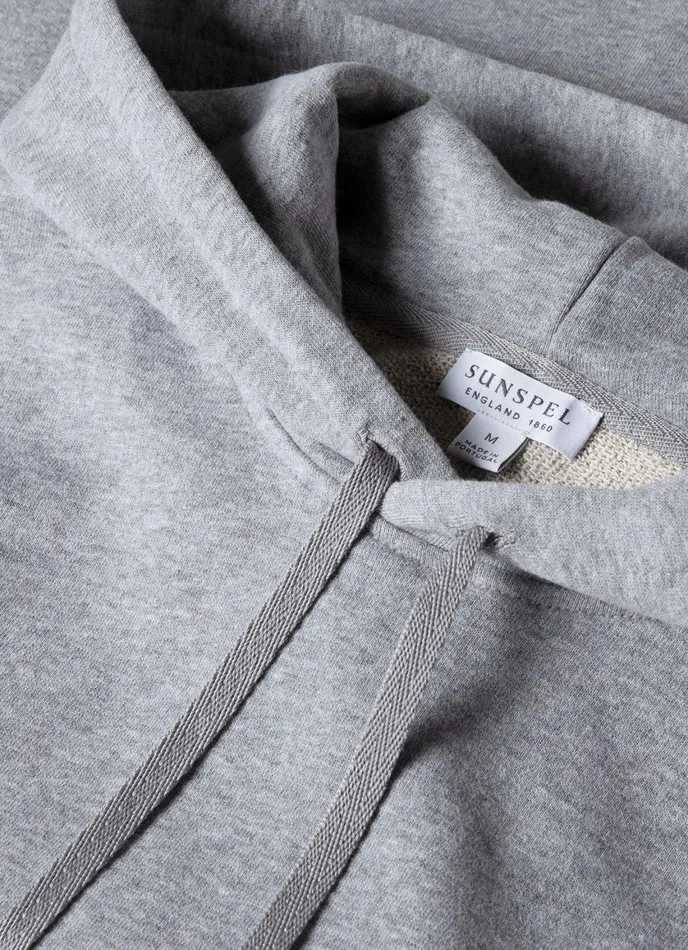 Loopback Hoody Grey Melange Men SUNSPEL Sweatshirts and Sweatpants