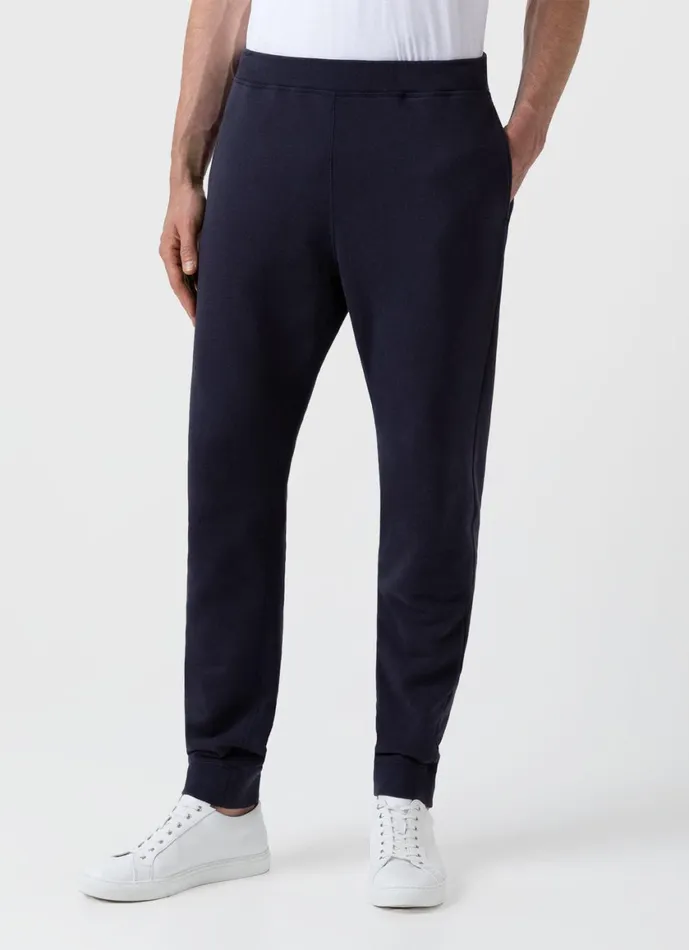 Loopback Sweatpants Navy Men SUNSPEL Sweatshirts and Sweatpants