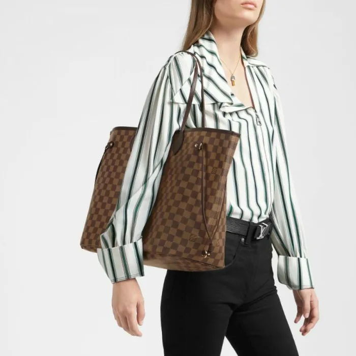 Louis Vuitton Damier Ebene Canvas Neverfull GM N41357 8211 Louis Vuitton Handbag Store Women Louis Vuitton Neverfull Bag