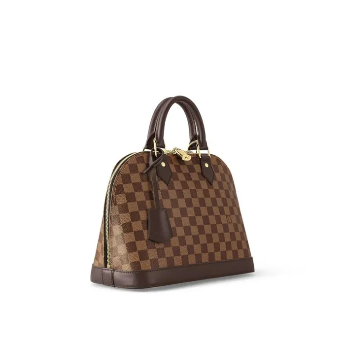 Louis Vuitton Damier Ebene Coated Canvas N53151 Alma PM 8211 Louis Vuitton Handbag Store Women Louis Vuitton Alma Bag