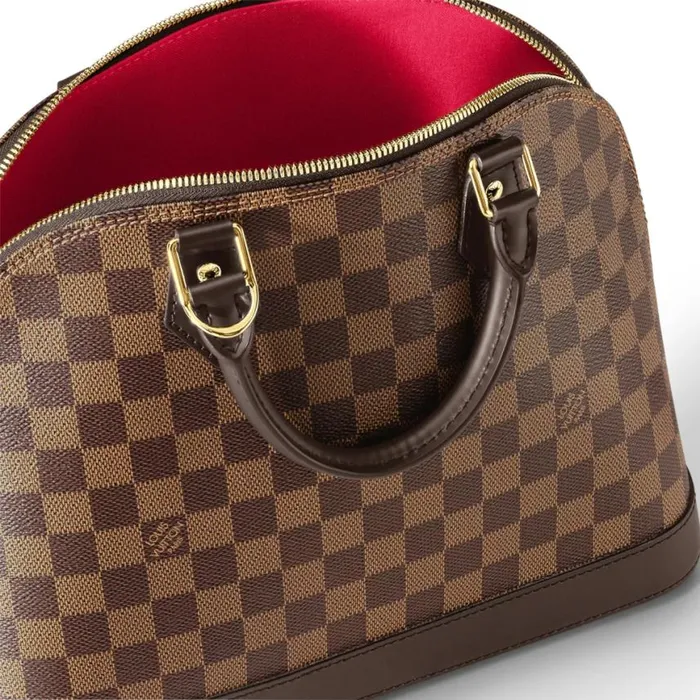 Louis Vuitton Damier Ebene Coated Canvas N53151 Alma PM 8211 Louis Vuitton Handbag Store Women Louis Vuitton Alma Bag