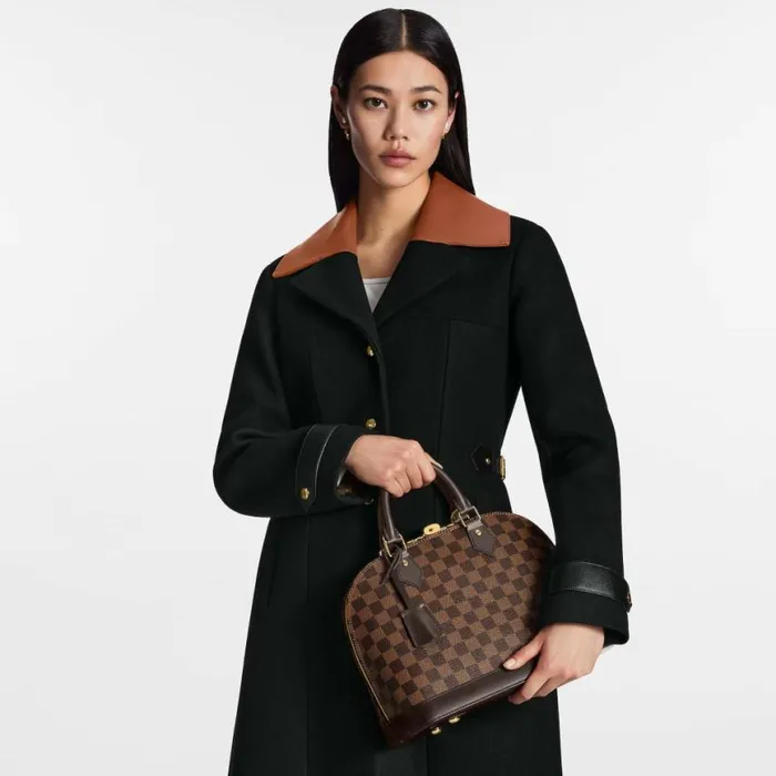 Louis Vuitton Damier Ebene Coated Canvas N53151 Alma PM 8211 Louis Vuitton Handbag Store Women Louis Vuitton Alma Bag