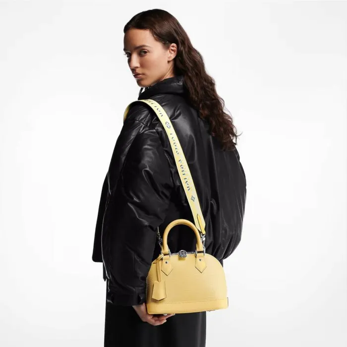 Louis Vuitton Jaune Plume Yellow M22213 Alma BB 8211 Louis Vuitton Handbag Store Women Louis Vuitton Alma Bag