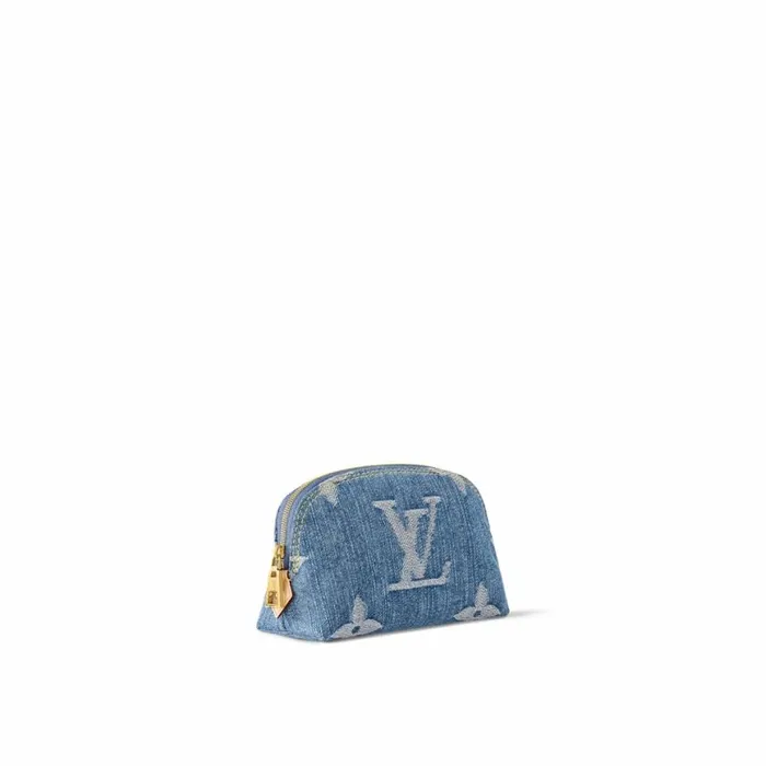 Louis Vuitton M24316 Pochette Cosmtique PM Denim Blue 8211 Louis Vuitton Handbag Store Women Louis Vuitton Wallets