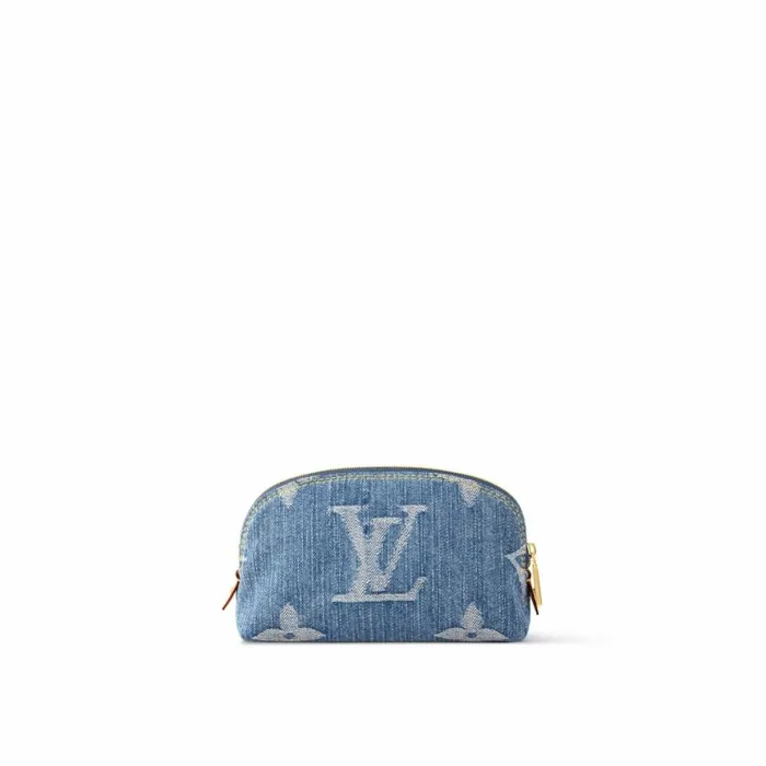 Louis Vuitton M24316 Pochette Cosmtique PM Denim Blue 8211 Louis Vuitton Handbag Store Women Louis Vuitton Wallets