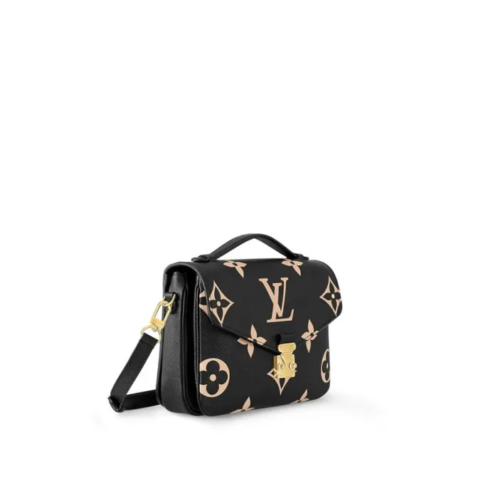 Louis Vuitton M45773 Pochette Mtis BlackBeige 8211 Louis Vuitton Handbag Store Women Louis Vuitton Pochette Metis Bag