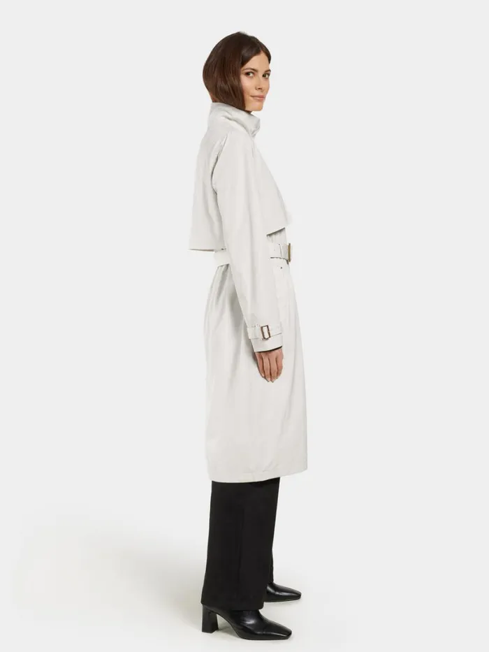 Lova Coat Long White Foam Women Didriksons Trenchcoats Lova Coat Long White Foam Women Didriksons Trenchcoats