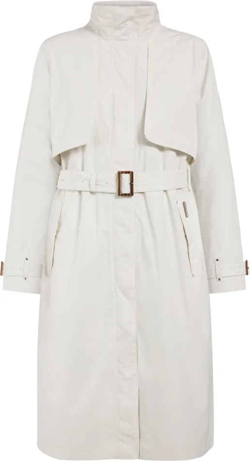 Lova Coat Long White Foam Women Didriksons Trenchcoats Lova Coat Long White Foam Women Didriksons Trenchcoats