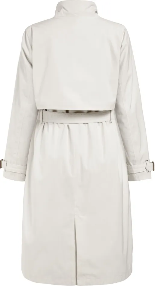 Lova Coat Long White Foam Women Didriksons Trenchcoats Lova Coat Long White Foam Women Didriksons Trenchcoats