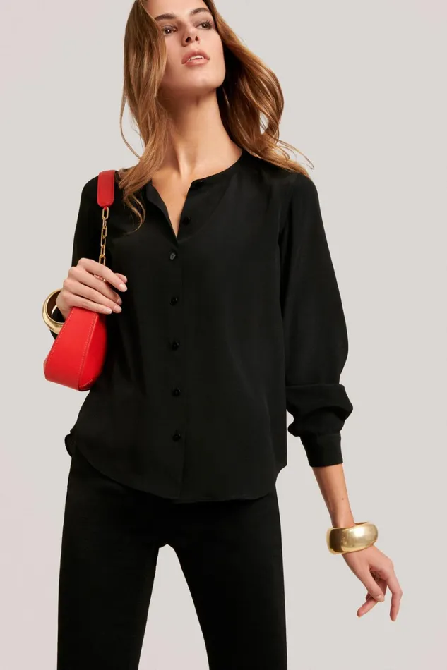 Luisa Spagnoli Blouses And Shirts Women Loggia Black Luisa Spagnoli Blouses And Shirts Women Loggia Black