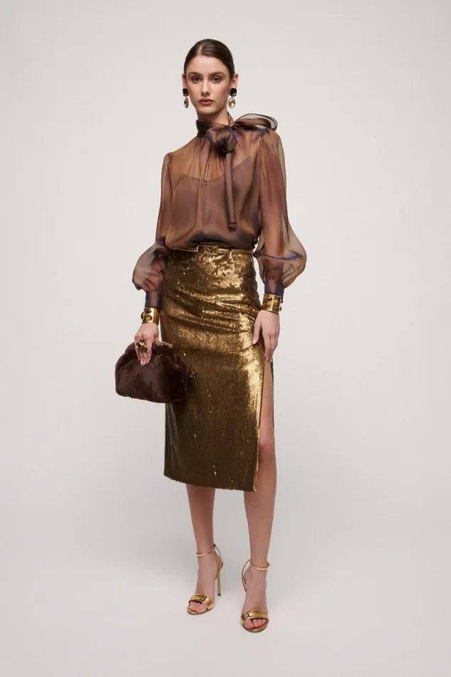 Luisa Spagnoli Blouses And Shirts Women Luccichio Brown Luisa Spagnoli Blouses And Shirts Women Luccichio Brown