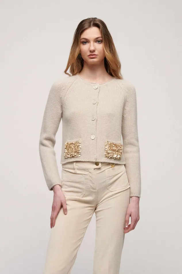 Luisa Spagnoli Cardigan Women Cantata Beige