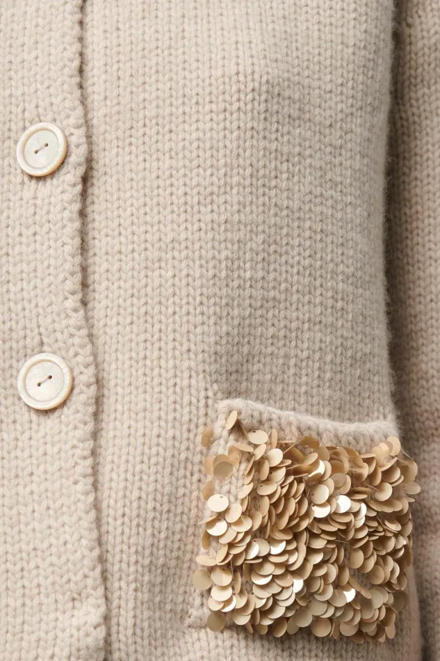 Luisa Spagnoli Cardigan Women Cantata Beige Luisa Spagnoli Cardigan Women Cantata Beige