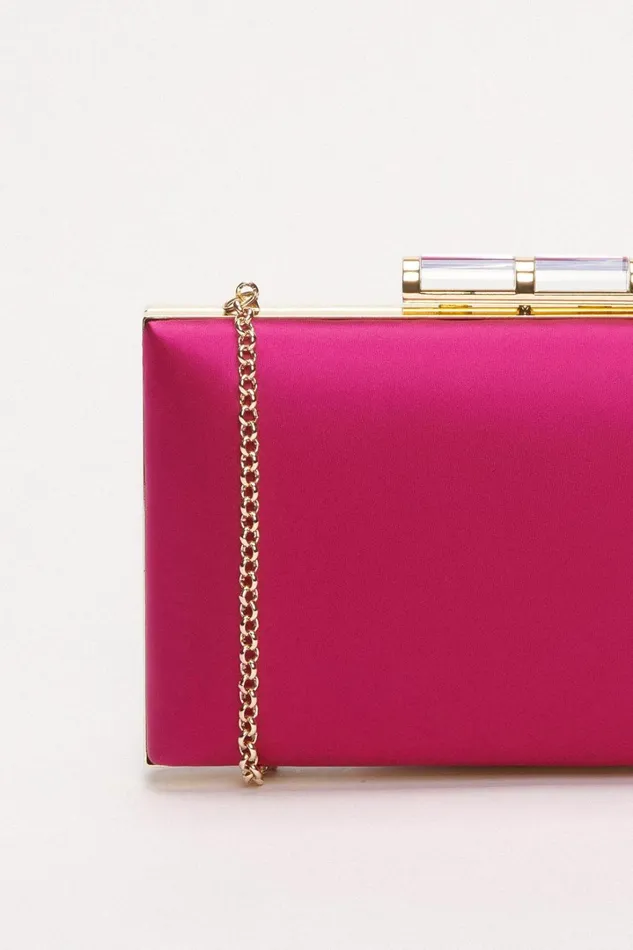 Luisa Spagnoli Clutch And Pochette Women Ivy Fuchsialight Gold Luisa Spagnoli Clutch And Pochette Women Ivy Fuchsialight Gold