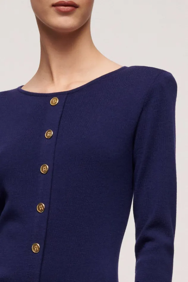 Luisa Spagnoli Dresses and Jumpsuits Women Menestrello Blue Purplish Luisa Spagnoli Dresses and Jumpsuits Women Menestrello Blue Purplish