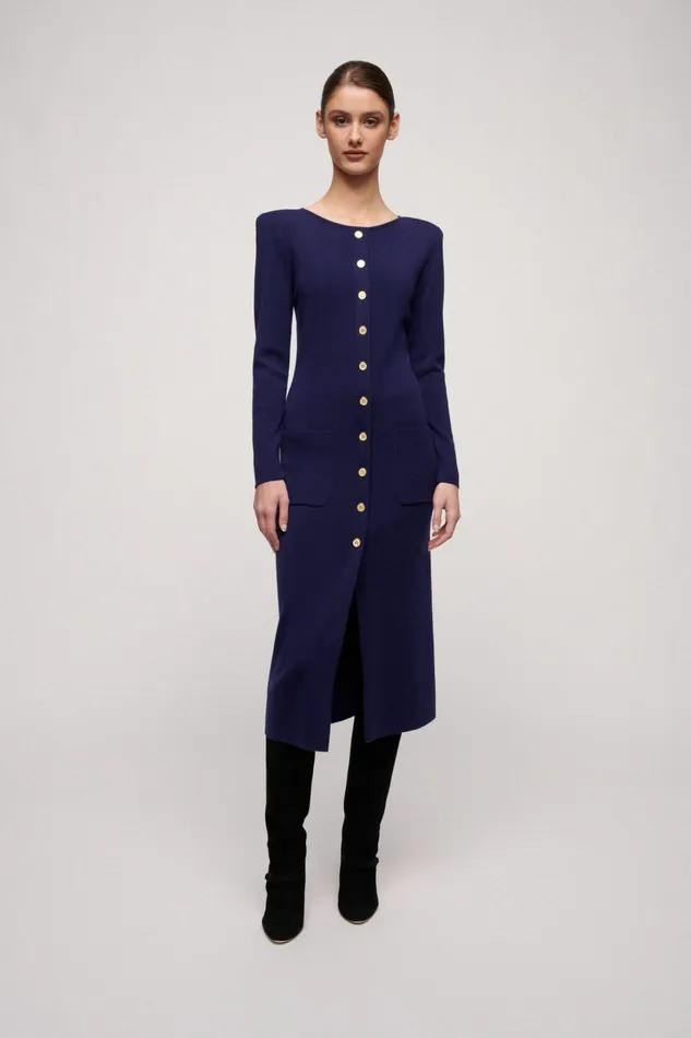 Luisa Spagnoli Dresses and Jumpsuits Women Menestrello Blue Purplish Luisa Spagnoli Dresses and Jumpsuits Women Menestrello Blue Purplish