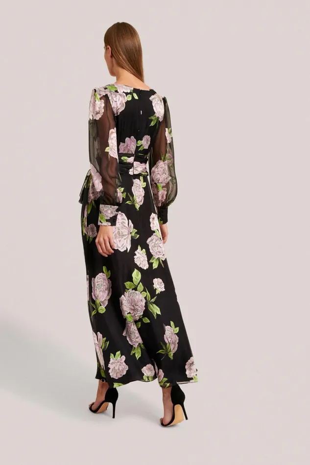 Luisa Spagnoli Formal Dresses Women Gaeli Black Pink Background Luisa Spagnoli Formal Dresses Women Gaeli Black Pink Background