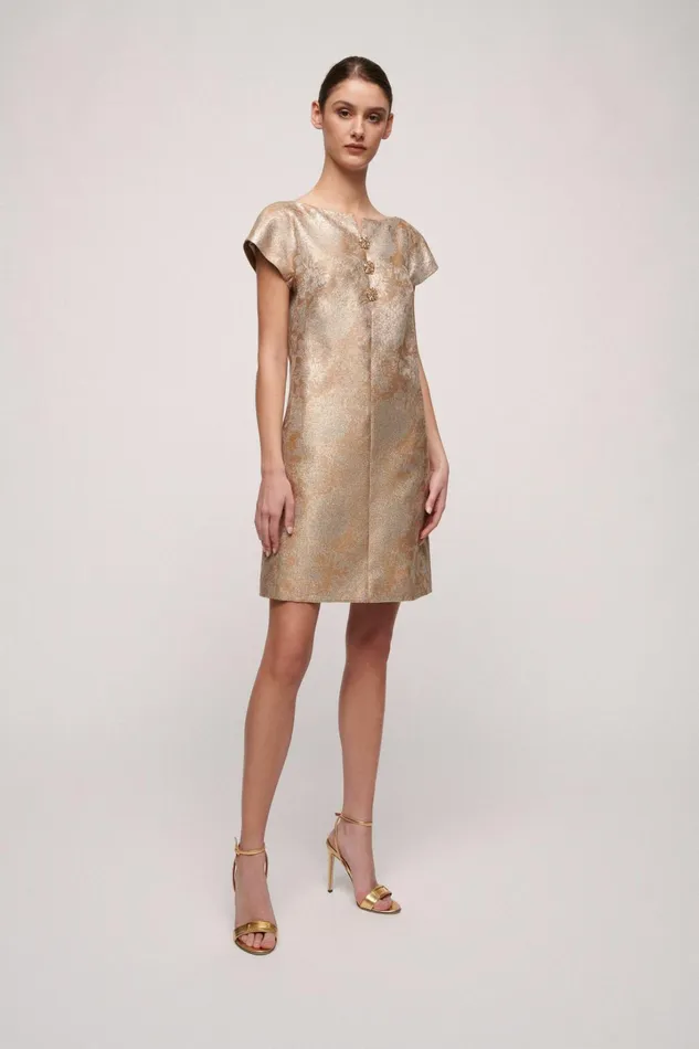 Luisa Spagnoli Formal Dresses Women Giorgina Gold Luisa Spagnoli Formal Dresses Women Giorgina Gold