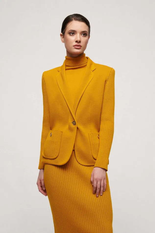 Luisa Spagnoli Jackets and Blazers Women Meritevole Mustard
