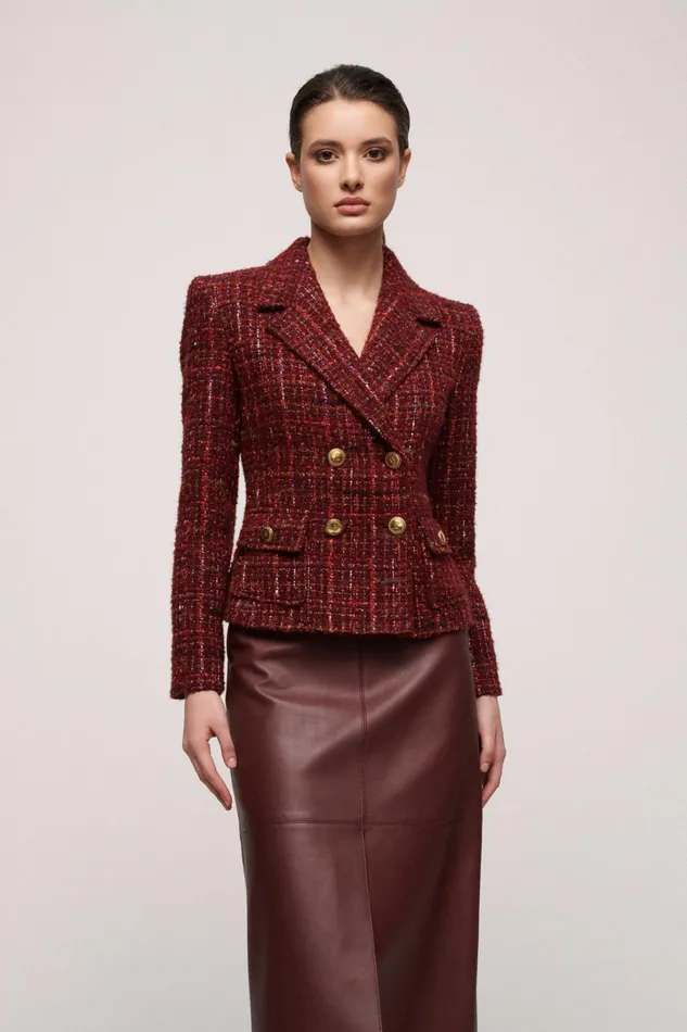 Luisa Spagnoli Jackets and Blazers Women Slalom Burgundy