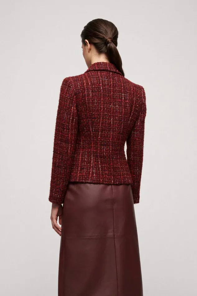 Luisa Spagnoli Jackets and Blazers Women Slalom Burgundy Luisa Spagnoli Jackets and Blazers Women Slalom Burgundy