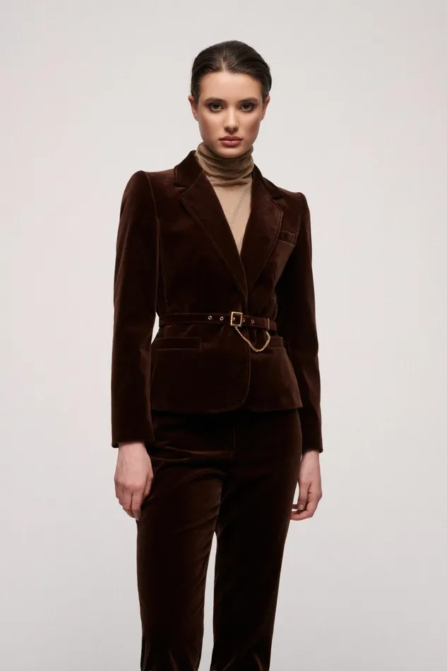 Luisa Spagnoli Jackets and Blazers Women Strenna Brown