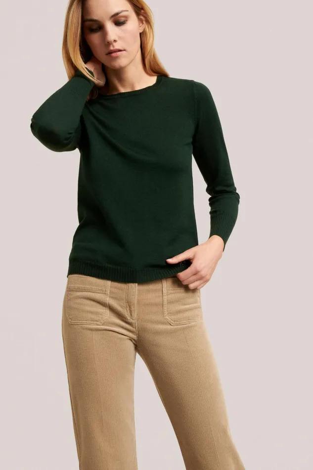 Luisa Spagnoli Knitwear Women Mossa Bottlegreen Luisa Spagnoli Knitwear Women Mossa Bottlegreen
