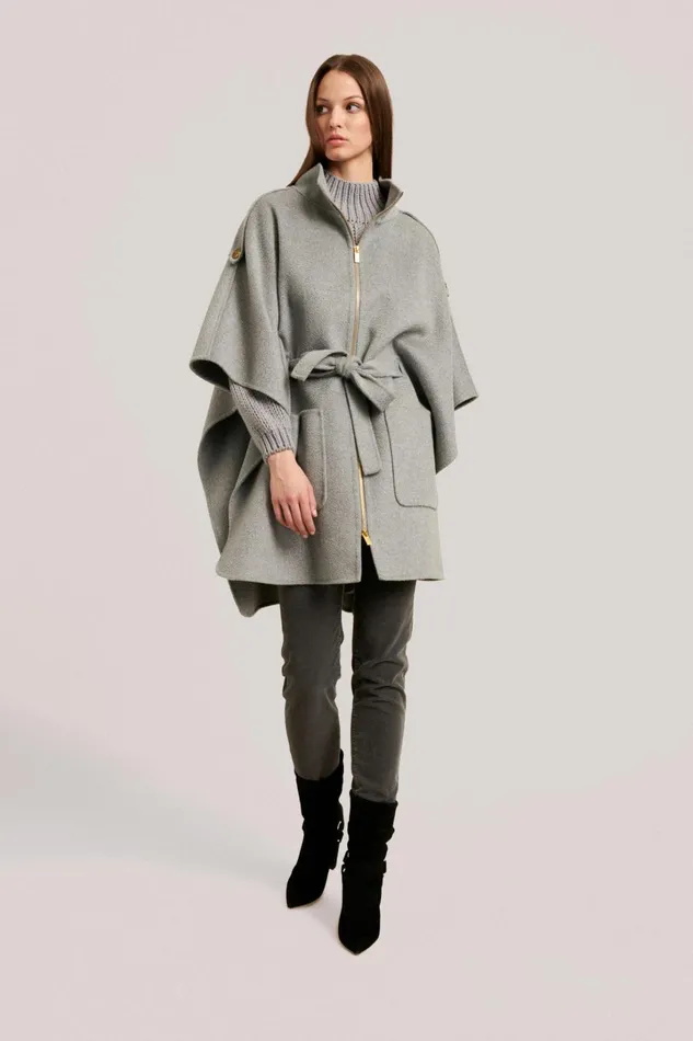 Luisa Spagnoli Outerwear Women Sovranita Grey Melange Luisa Spagnoli Outerwear Women Sovranita Grey Melange