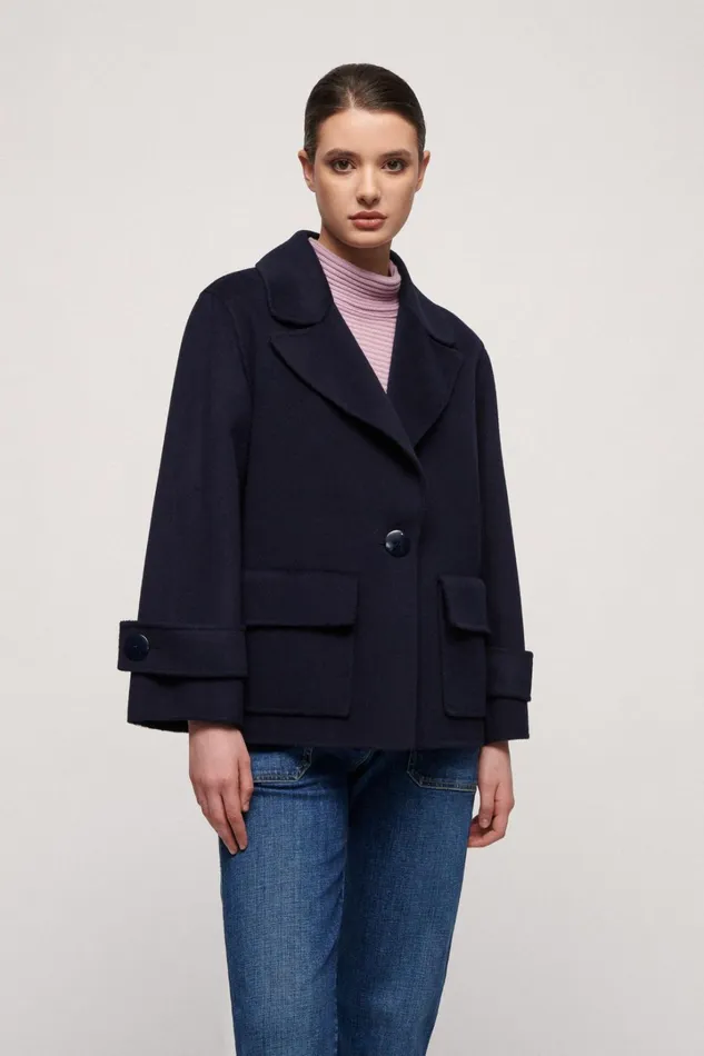 Luisa Spagnoli Outerwear Women Stamane Blue Luisa Spagnoli Outerwear Women Stamane Blue