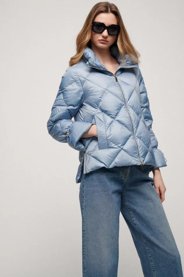 Luisa Spagnoli Outerwear Women Sualzo Light Blue Luisa Spagnoli Outerwear Women Sualzo Light Blue