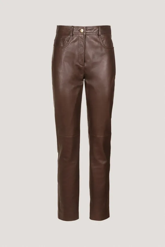 Luisa Spagnoli Pants Women Ornato Brown Luisa Spagnoli Pants Women Ornato Brown