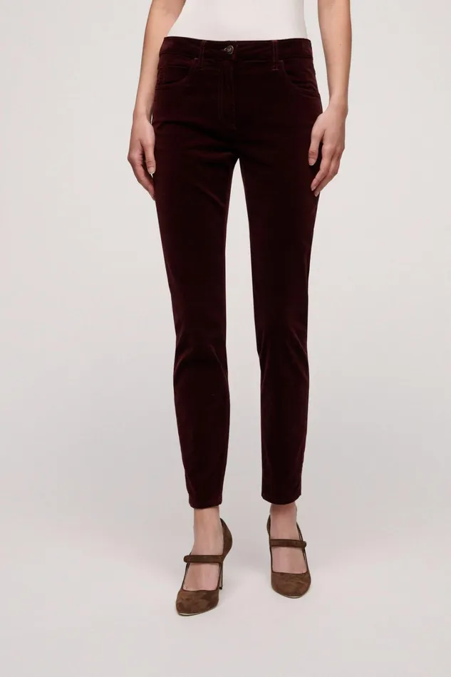 Luisa Spagnoli Pants Women Osmotico Burgundy