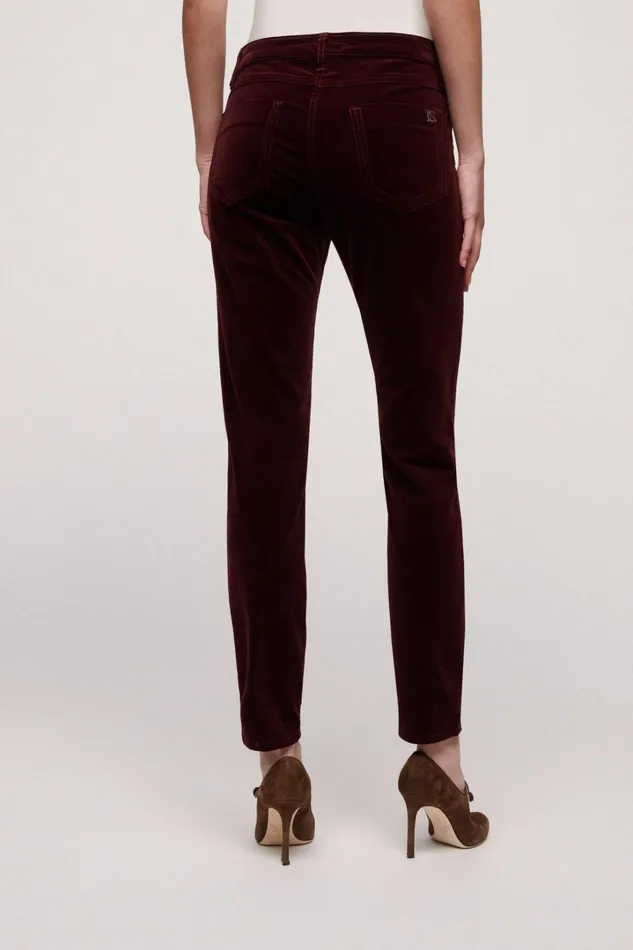Luisa Spagnoli Pants Women Osmotico Burgundy Luisa Spagnoli Pants Women Osmotico Burgundy