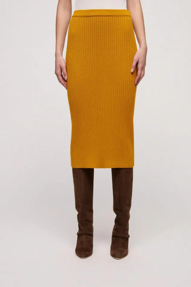 Luisa Spagnoli Skirts Women Melitene Mustard