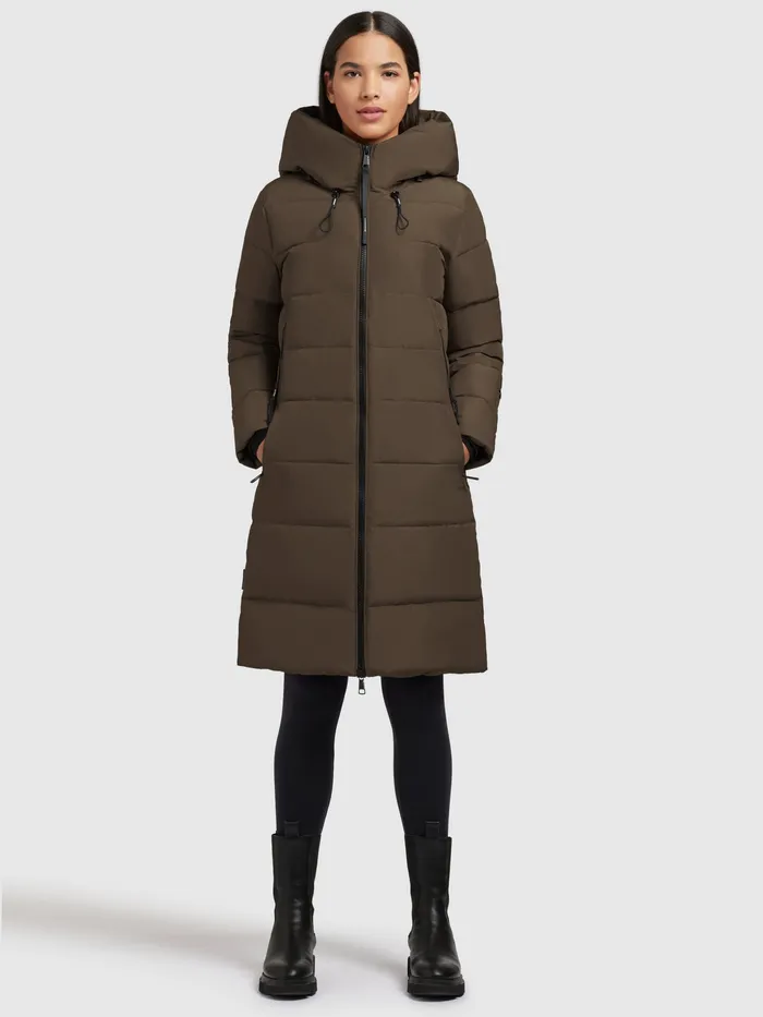 Mantel JILIAS4 Khaki Khaki Puffer Coats KHUJO Women