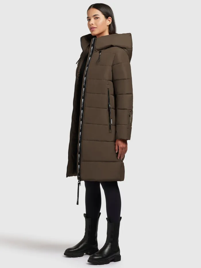 Mantel JILIAS4 Khaki Khaki Puffer Coats KHUJO Women