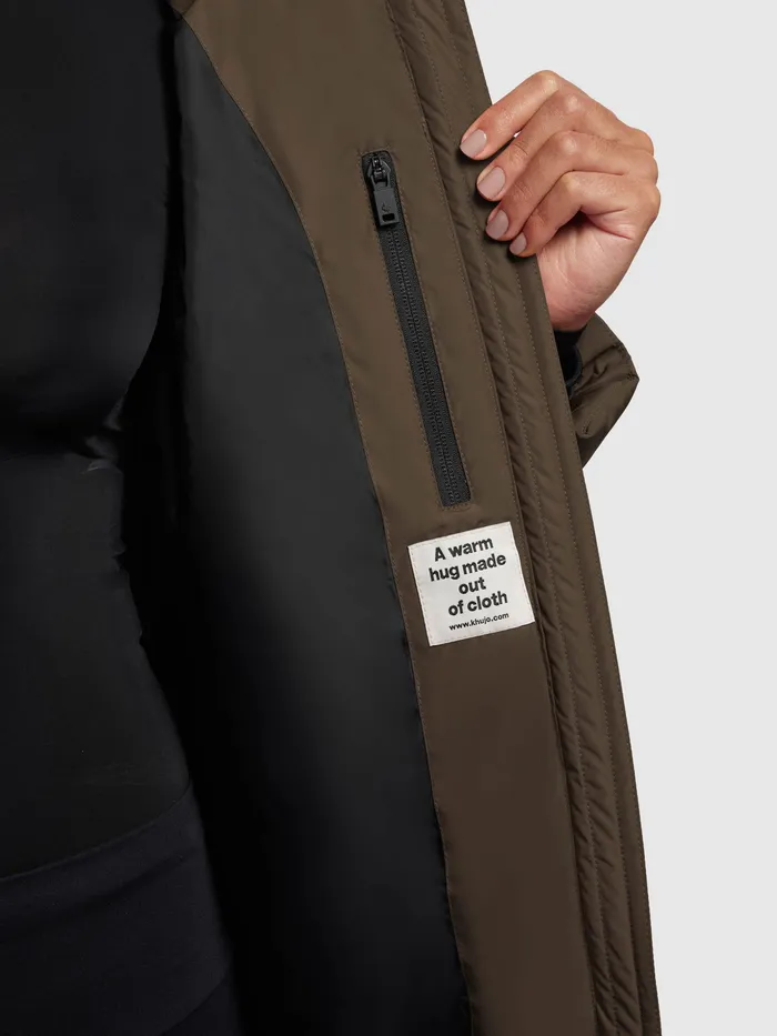 Mantel JILIAS4 Khaki Khaki Puffer Coats KHUJO Women