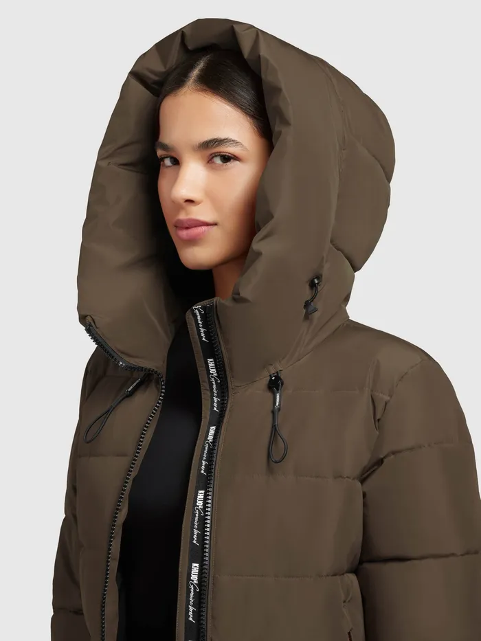 Mantel JILIAS4 Khaki Khaki Puffer Coats KHUJO Women