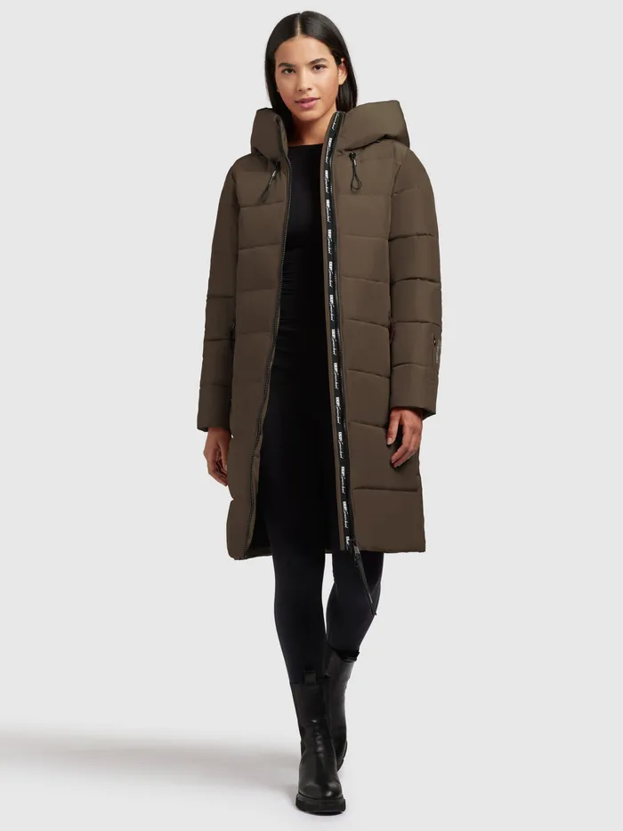 Mantel JILIAS4 Khaki Khaki Puffer Coats KHUJO Women