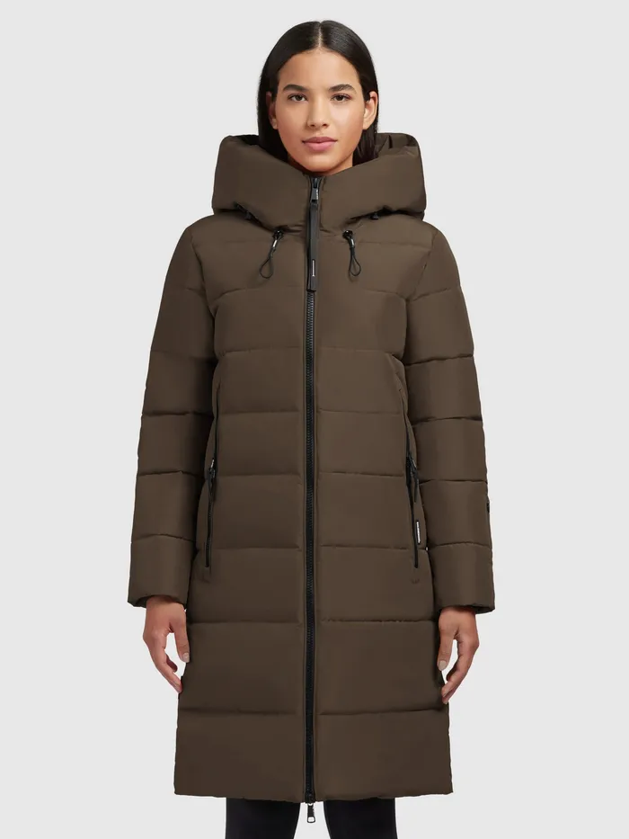 Mantel JILIAS4 Khaki Khaki Puffer Coats KHUJO Women