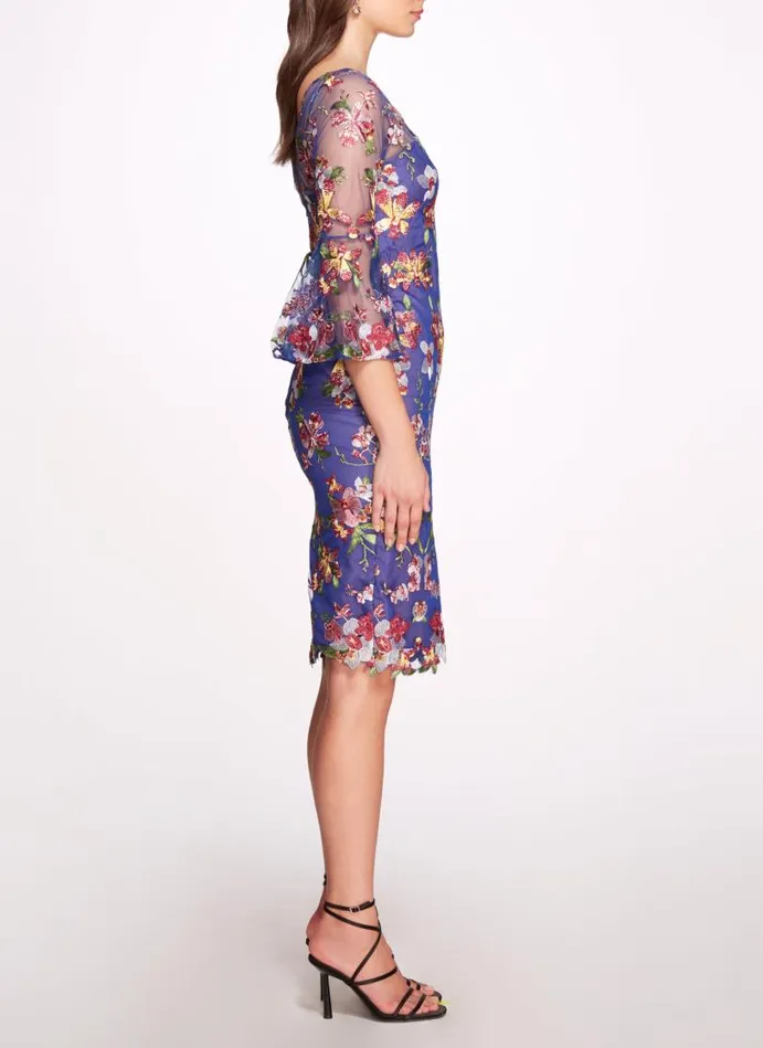 Marchesa Marchesa Notte Multicolor Tulle Cocktail Dress Cobalt 8211 Women Marchesa Marchesa Notte Multicolor Tulle Cocktail Dress Cobalt 8211 Women