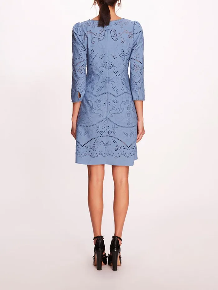 Marchesa Marchesa Rosa Anise Mini Dress Blue 8211 Women