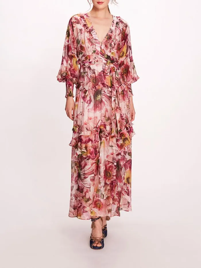 Marchesa Marchesa Rosa Leilani Dress Blush 8211 Women