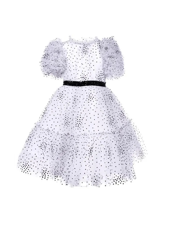 Marchesa Midi Dresses Polka Dot Tulle Dress White 8211 Kids