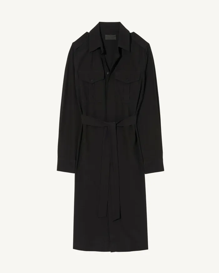 MARCIA SILK DRESS Black Women Nili Lotan Dresses and Skirts