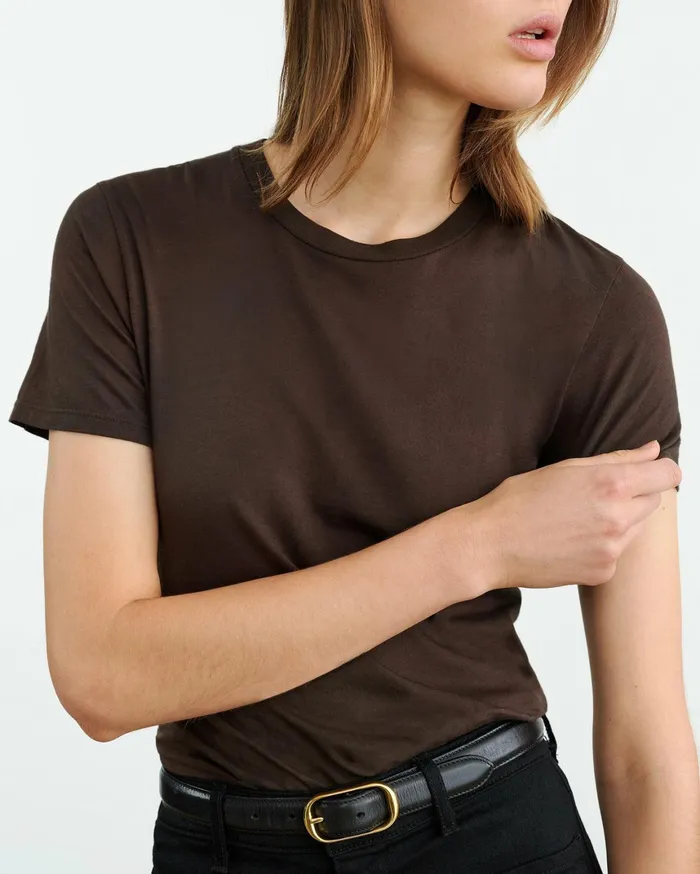 MARIELA TEE Cocoa Women Nili Lotan Tops