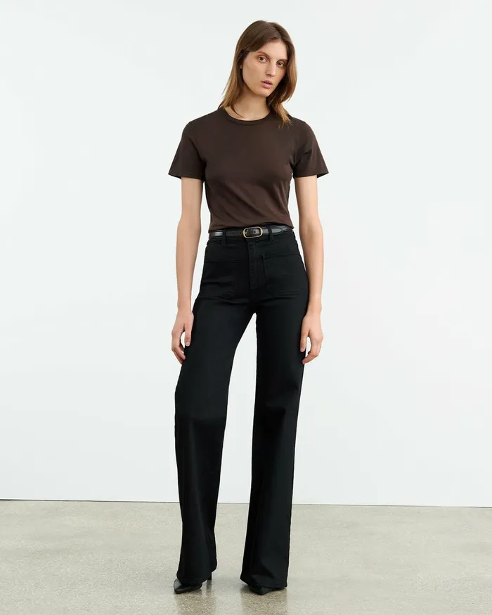 MARIELA TEE Cocoa Women Nili Lotan Tops