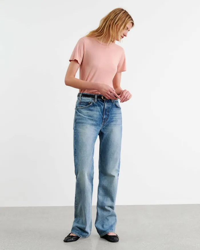 MARIELA TEE Cocoa Women Nili Lotan Tops