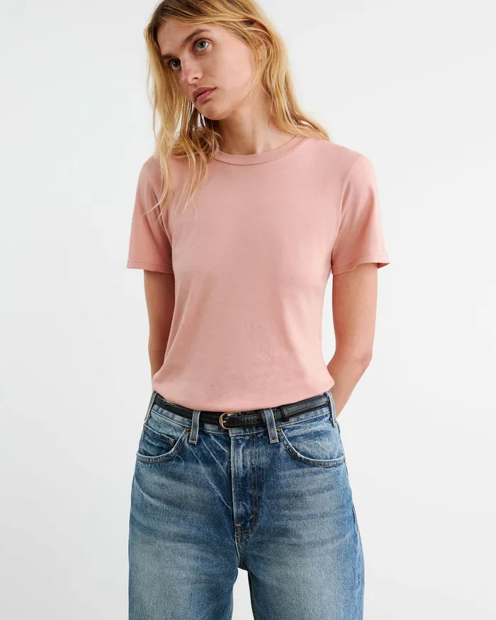 MARIELA TEE Cocoa Women Nili Lotan Tops